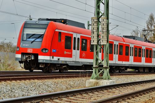 S Bahn, Traukinys, Geležinkelis, Viešosios Transporto Priemonės, Eismas, Transportas, Didelis Miestas, Munich, Važiuoti Traukiniu, Geležinkelių Transportas, Dinamika