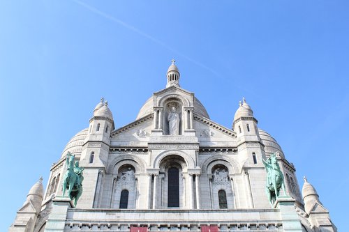 Šventa Širdies,  Paryžius,  Paminklas,  Montmartre,  Sacred Heart,  Paveldas,  Architektūra