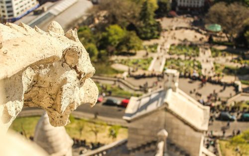 Sacrekoeuras, Paris, Bažnyčia, Lankytinos Vietos, Sakrako Koerio, Turistų Atrakcijos, Katedra, Architektūra, Fasadas, Orientyras, Grotesquerie, Golem, Religija, Kalnas, Parkas, Priežiūra, Neįprastas, Perspektyva, Tikėjimas, Dievas, Kraštovaizdis