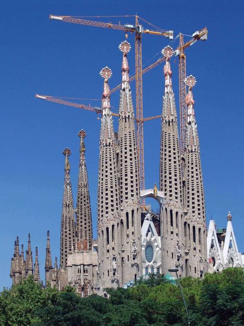 Sagrada Familia, Barcelona, Ispanija, Bažnyčia, Katalonija, La Sagrada Familia, Lankytinos Vietos, Pasaulinis Paveldas, Statybos Menas, Sagrada Família, Katedra