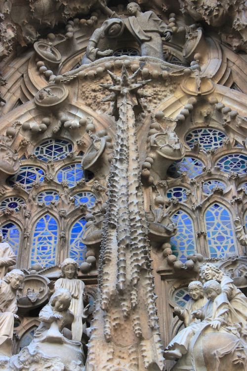 Sagrada Familia, Gaudí, Barcelona, Katalonija, Architektūra, Lankytinos Vietos, Žinomas, Statybos Menas, Pasaulinis Paveldas