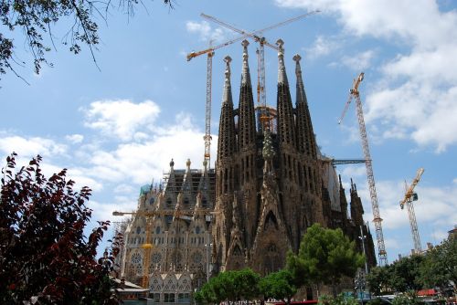 Sagrada Família, Katedra, Barcelona, Architektūra, Ispanija, Gaudí, Pastato Konstrukcija