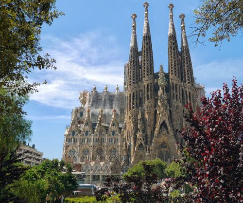 Sagrada Familia, Katedra, Architektūra, Paminklas, Barcelona, Pierre, Religija, Paveldas, Fasadas, Buvęs, Istorija, Ispanija