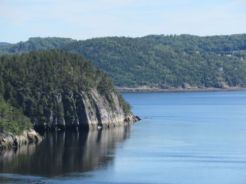Saguenay, Kalnas, Fjordas, Upė, Gamta, Vanduo, Kraštovaizdis, Panorama, Quebec