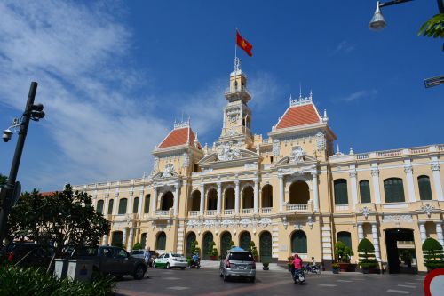 Saigon, Hošimino Miestas, Vietnamas, Architektūra, Kelionė, Miesto Rotušė, Indochina, Kolonijinis