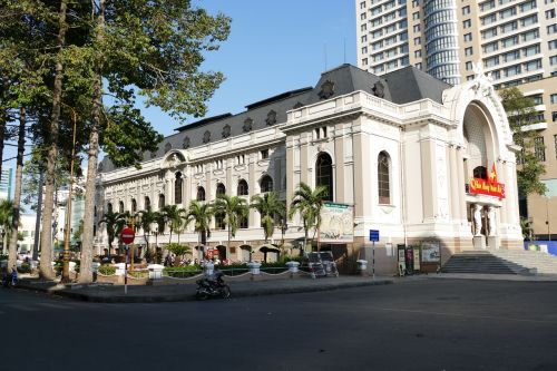 Saigon Ho Chi Minh City, Vietnamas, Opera, Teatras, Architektūra, Lankytinos Vietos, Portalas, Fasadas, Istoriškai