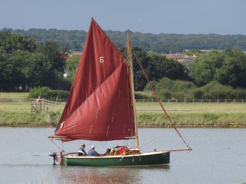 Buriavimas, Valtis, Dingy, Essex, Upė