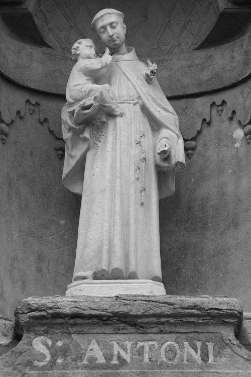 Saint Anthony, Statula, Šventas, Katalikų, Vaizdas, Religija