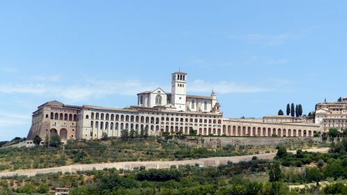 Saint-François, Assisi, Umbria, Vaizdas, Turizmas, Architektūra, Bazilika, Italy