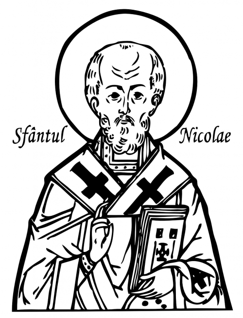 Šventasis Nikolas, Vyskupas, Krikščionis, Katalikų, Nemokama Vektorinė Grafika