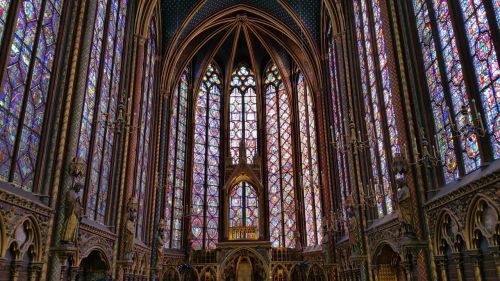 Sainte-Chapelle, Sainte, Koplyčia, Paris, Bažnyčia, Koplyčia, Religinis, Gotika
