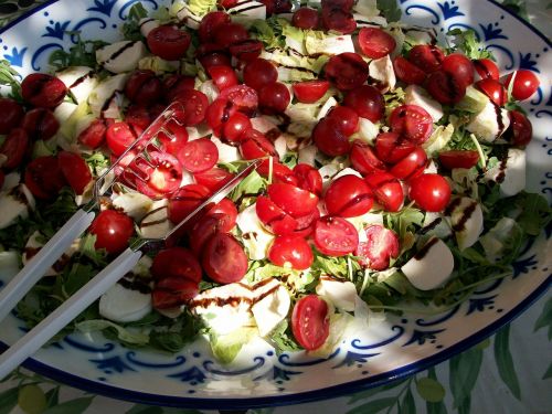 Salotos, Pomidoras, Mozzarella, Maistas, Skanus