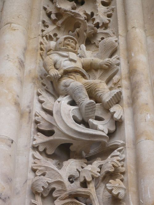 Katedra, Salamanca, Reljefas, Astronautas, Dydis, Fasadas