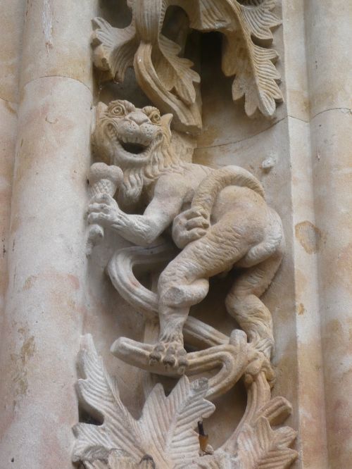 Katedra, Salamanca, Reljefas, Demonas, Fasadas, Drakonas Ledai