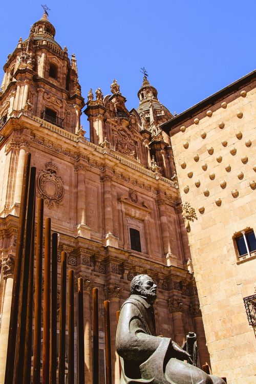 Salamanca, Universitetas, Popiežius, Namas, Kriauklės, Skulptūra, Statula, Salinas