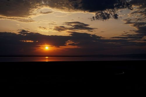 Druskos Ežeras, Ežeras, Ankara, Turkija, Saulėlydis