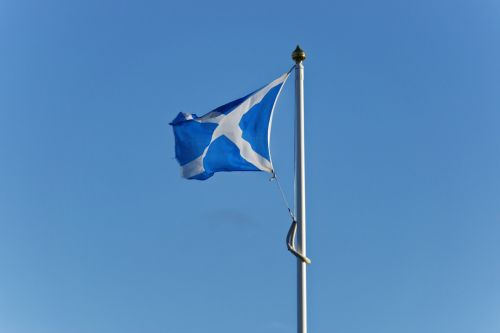 Saltire, Škotiškas Vėliava, Škotija, Škotų, Vėliava, Kirsti, Šalis, Nacionalinis, Simbolis, Flagpole, Mėlynas Dangus, Dangus, Patriotinis, Tauta, Laisvė