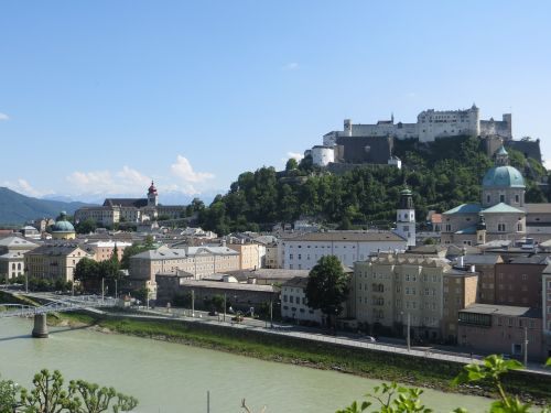 Salzburg, Tvirtovė, Hohensalzburgo Tvirtovė, Orientyras, Miesto Vaizdas, Austria, Miestas, Europa