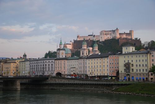 Salzburg, Pilis, Gatvė, Miestas, Centras, Centro