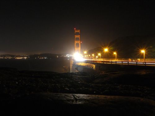 San, Francisco, Usa, Auksinių Vartų Tiltas, Naktis, Šviesa, Tiltas, Lankytinos Vietos