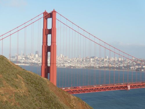 San Från, San Franciskas, Miestas, Tiltas, Auksiniai Vartai, Architektūra, Ramiojo Vandenyno Regionas, Francisco, Kalifornija, Amerikietis
