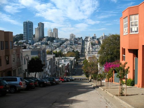 San Franciskas, Kalifornija, Gatvė, Miestas, Orientyras, Panorama, Amerikietis, Centro, Usa, San Francisco Skyline, Architektūra