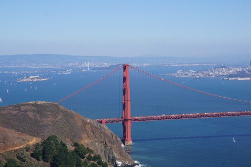 San Franciskas, Papludimys, Jūra, Kraštovaizdis, Gamta, Dangus, Auksinių Vartų Tiltas