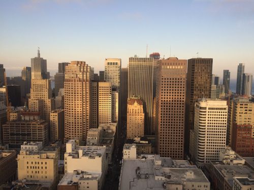 San Franciskas, Miestas, Panorama, San Francisco Skyline, Kalifornija, Miesto Panorama, Architektūra, Miesto