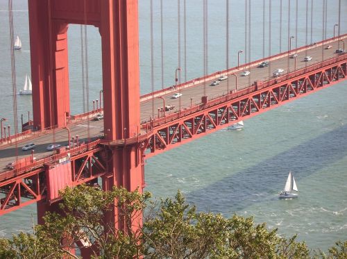 San Franciskas, Kalifornija, Auksinių Vartų Tiltas, Usa, Kabantis Tiltas, Lankytinos Vietos