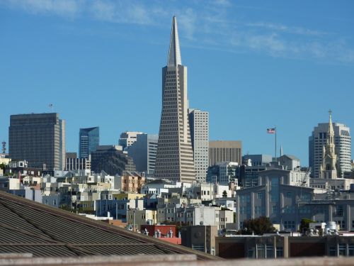 San Franciskas, Kalifornija, Usa, Amerikietis, Panorama, Dangoraižis, Miestas