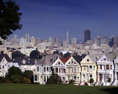 San Franciskas, Panorama, Namai, Centro, Miesto Panorama, Architektūra, Miestas, Miesto, Dangoraižiai, Panorama, Vaizdas, Kalifornija, Usa