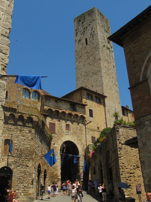 San Gimignano, Lyčių Bokštas, Toskana, Istoriškai, Italy, Senamiestis