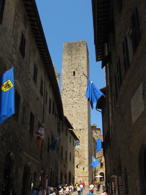 San Gimignano, Lyčių Bokštas, Istoriškai, Senamiestis, Toskana