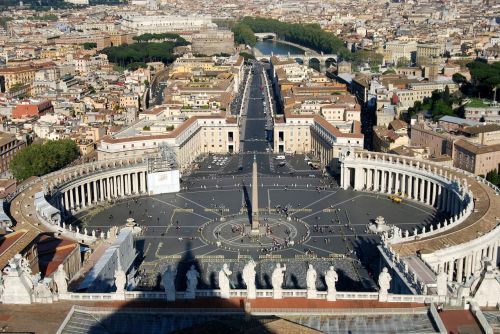 San Pietro, Piazza, Vatikanas, Roma, Italy, Kraštovaizdis