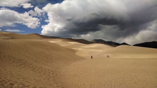 Smėlis, Puiki Smėlio Kopos, Nacionalinis Parkas, Dangus, Kalnai, Išsaugoti, Colorado