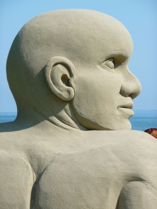 Smėlio Skulptūra, Vyras, Veidas, Ežero Konstanta, Rorschach