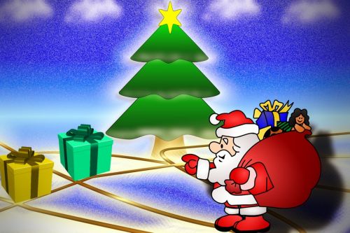 Kalėdų Senelis, Kalėdų Eglutė, Dovanos, Gruodžio Mėn ., Kalėdos, Adventas, Festivalis, Kalėdų Apsipirkimas, Atiduoti, Žiema, Kalėdinis Atvirukas