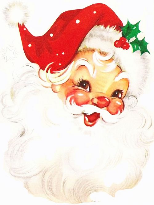 Kalėdų Senelis, Kalėdos, Partijos, Džiaugsmas, Metų Pabaiga, Vintage