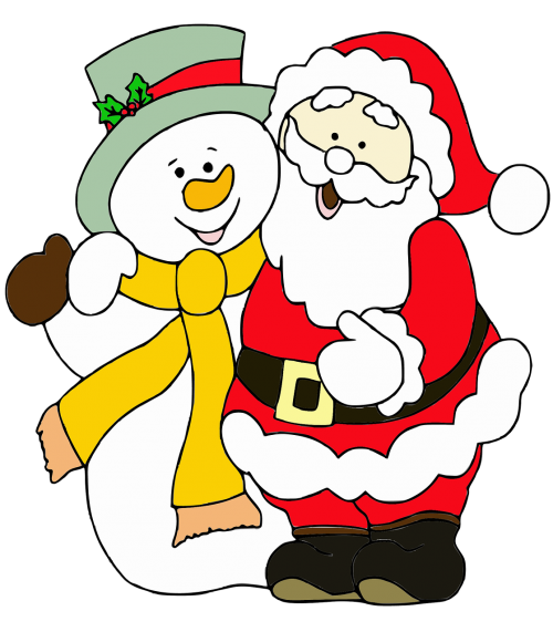 Kalėdų Senelis, Sniego Senis, Linksmų Kalėdų, Gruodžio Mėn ., Žiema, Raudona, Ledas, Kalėdos, Sniegas