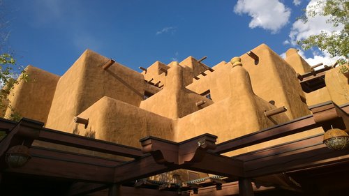 Santa Fe,  Naujasis Meksikas,  Adobe,  Architektūra,  Jav