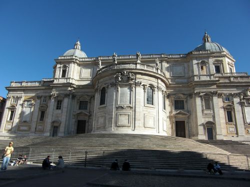Santa Maria Maggiore, Roma, Italy, Pastatas, Architektūra, Bazilika, Galinis Vaizdas