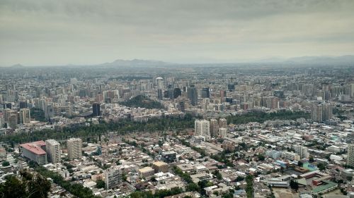Santiago De Chile, Kraštovaizdis, Miestas, Cordillera, Pastatas, Čile, Saulėlydis, Santiago, Miesto