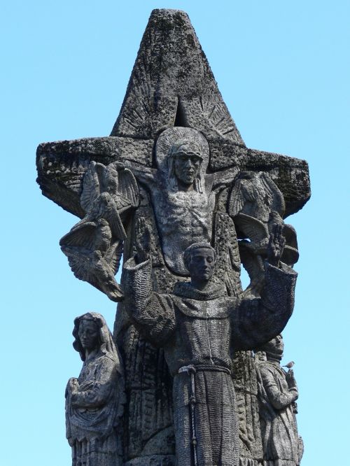 Santiago De Compostela, Krikščionis, Nukryžiuotas, Jėzus, Paminklas, Statula, Akmens Skulptūra