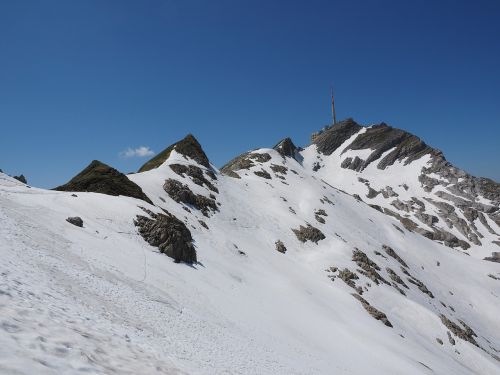 Säntis, Aukščiausiojo Lygio Susitikimas, Transmisijos Bokštas, Sniego Laukai, Alpių, Alpių Smailės, Lęšių Kopėčios