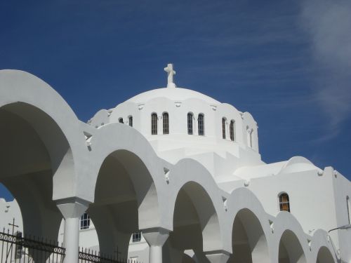 Santorini, Fira, Graikų Sala, Graikija, Bažnyčia