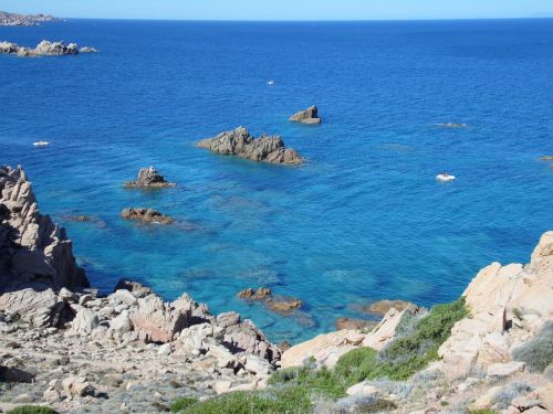 Sardinija, Jūra, Vanduo, Vasara, Costa, Akmenys