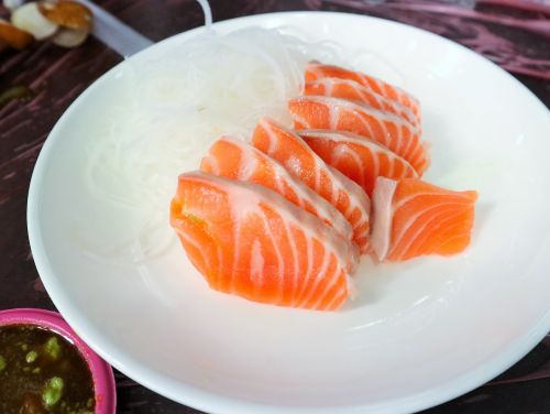 Sashimi, Lašiša, Japonų Maistas, Asian Food, Žuvis