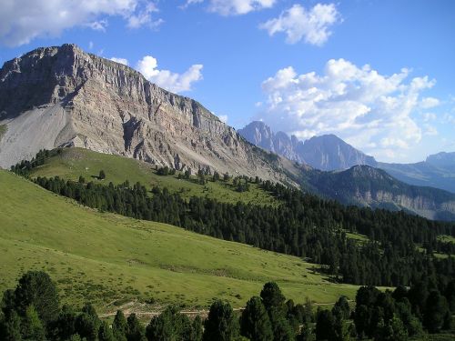 Sassolungo, Plattkofel, Kalnai, Dolomitai, South Tyrol