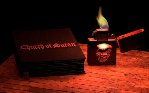 Knyga,  Lengvesnis,  Satanizmas,  Satanas,  Velnias,  Juoda,  Magija,  Kaukolė,  Satano Biblija