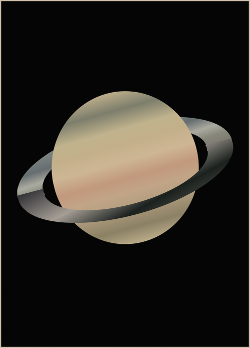 Saturn, Sistema Saules, Saulės Sistema, Erdvė, Nemokama Vektorinė Grafika